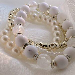 4 Layers Faux Pearl bracelets